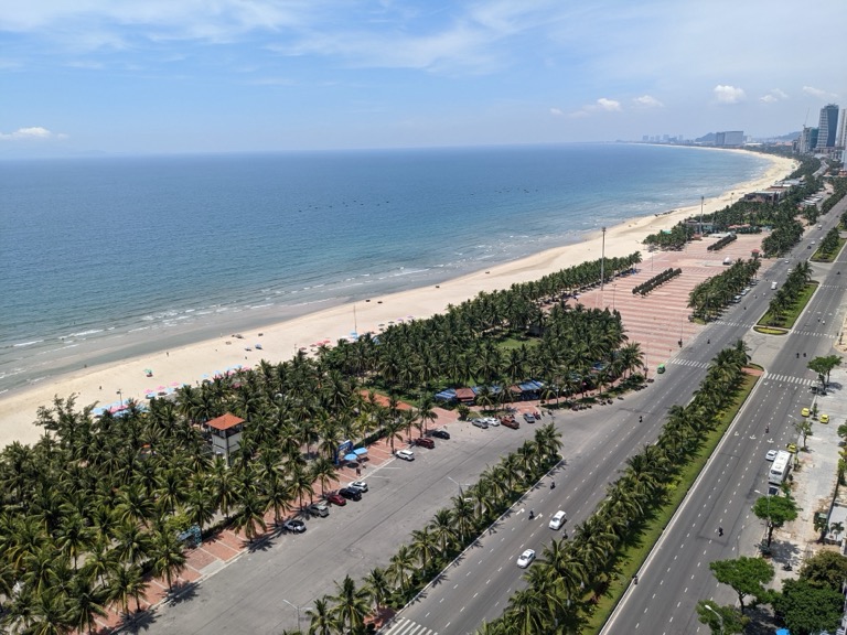Da Nang's coastline, where this journey from Sapa's peaks comes to rest